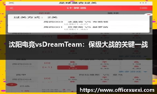 沈阳电竞vsDreamTeam：保级大战的关键一战